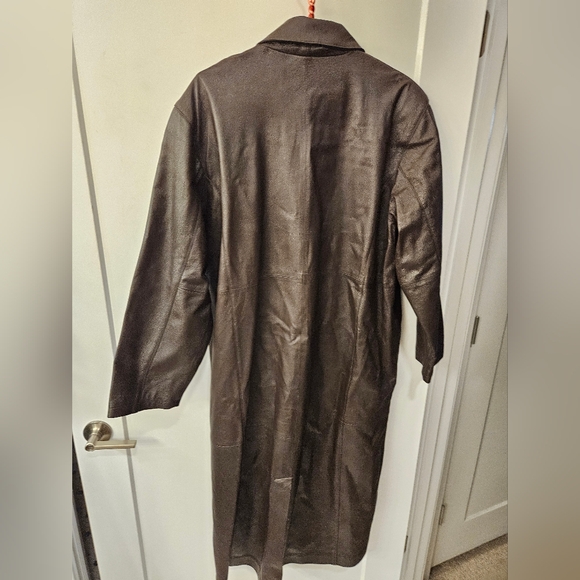 Brandon Thomas Jackets & Coats Nwot Leather Brandon Thomas Brown